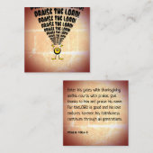 Lob für die Lord Emoji-Schriftzeichen Quadratische Visitenkarte (Vorne/Hinten)