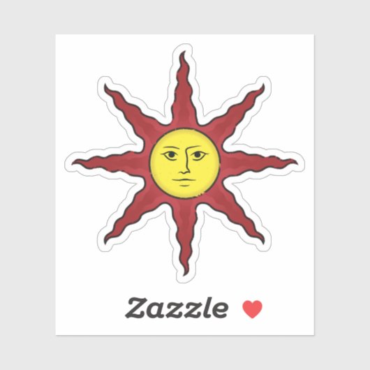 Lob für die Sonne Aufkleber (Blatt)