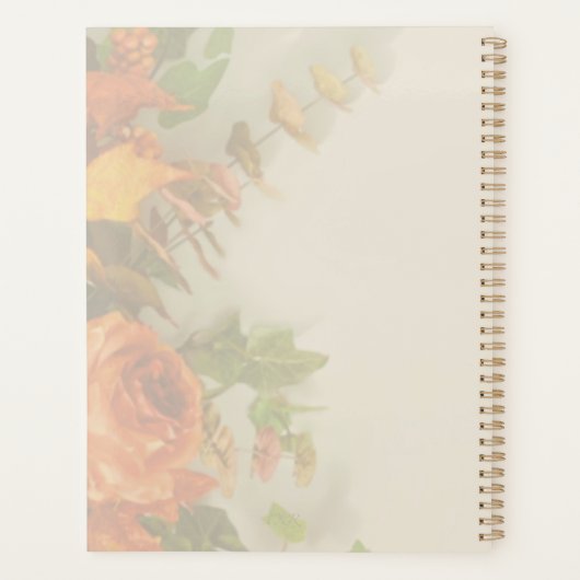 Lob für ihn mit Erntedank Floral Planer (Rückseite)