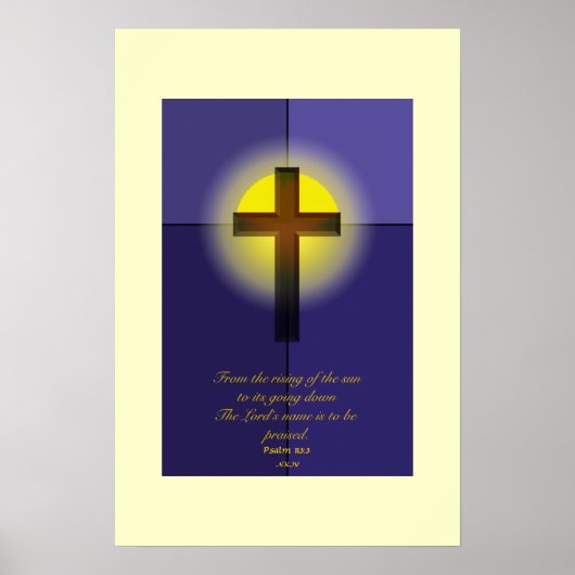 Lob für ihn - Print Poster (Vorne)