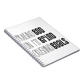 Lob Gott für das Grind Goals-Notebook Notizblock (Rechte Seite)