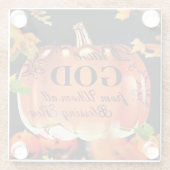 Lob Gott, von dem alle Segen fließen Glasuntersetzer (Rückseite)