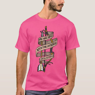 Lob ihm mit Streichungen Psalm 150 Christlich Arch T-Shirt