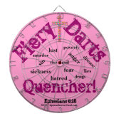 Lob Ihm N Pink Bible Zitat anpassen Dartscheibe (vorne)