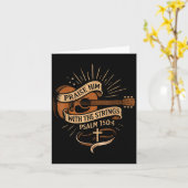 Lob ihn mit den Streichern Jesus akustischer Gitar Karte (Gelbe Blume)