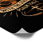 Lob ihn mit den Streichern Jesus akustischer Gitar Poster (Ecke)