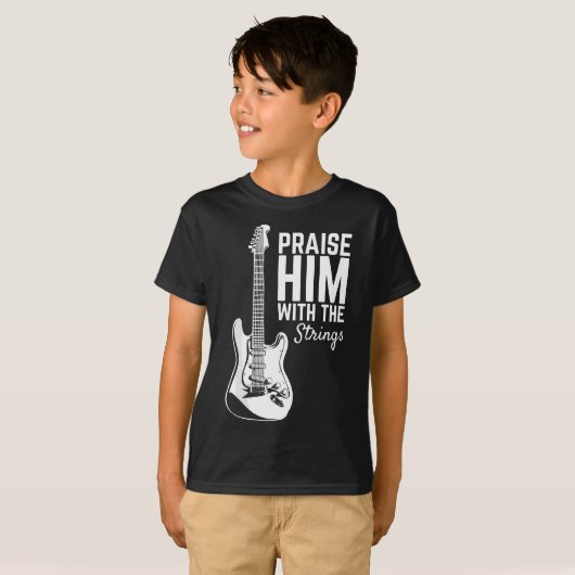 Lob ihn mit den Streichern T-Shirt (Vorne ganz)