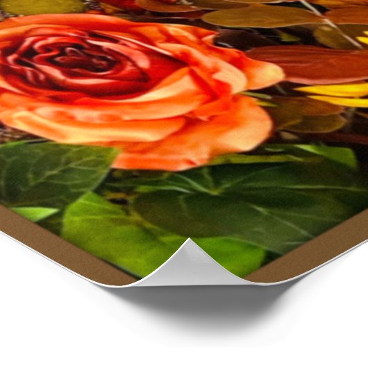 Lob ihn mit Erntedank Poster (Ecke)