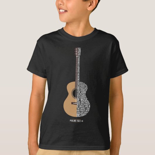 Lob ihn mit Streichern - Psalm 150 - Acoustic Gui T-Shirt (Vorderseite)