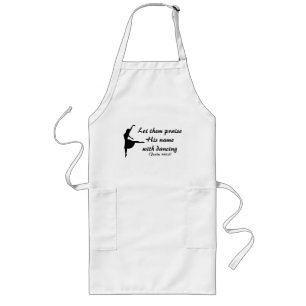 Lob ihn mit tanzender Schürze