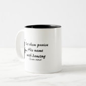 Lob ihn mit tanzender Tasse (Vorderseite Links)
