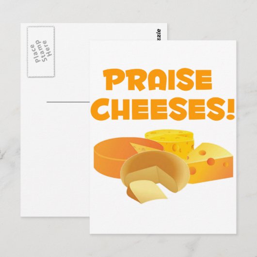 Lob Käse! Postkarte (Vorne/Hinten)