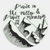 Lob Runder Aufkleber (Vorderseite)