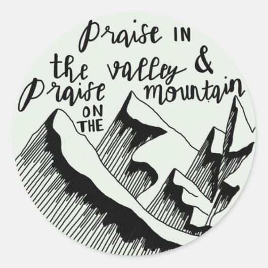 Lob Runder Aufkleber (Vorderseite)