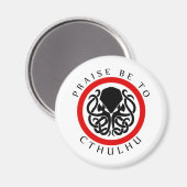 Lob sei Cthulhu Magnet (Vorderseite/Rückseite)