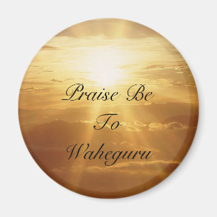 Lob sei zu Waheguru Magnet