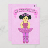 Lob seinen Namen mit Tanzen ~Scripture~Print Postkarte (Vorne/Hinten)