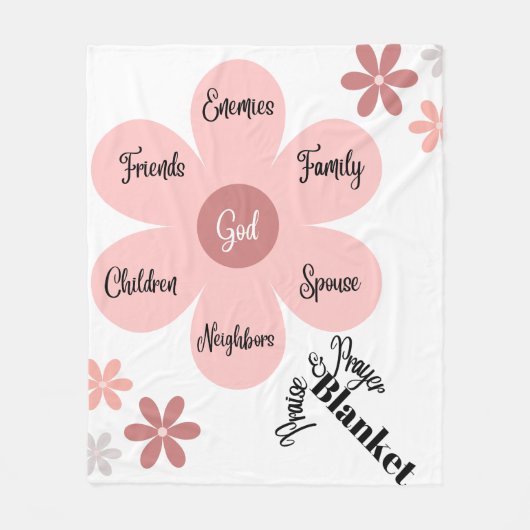 Lob und Gebetsblanket Fleecedecke (Vorderseite)