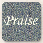 Lob unter den Pfoten Getränkeuntersetzer (Vorderseite)