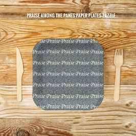 Lob unter den Pfoten Pappteller