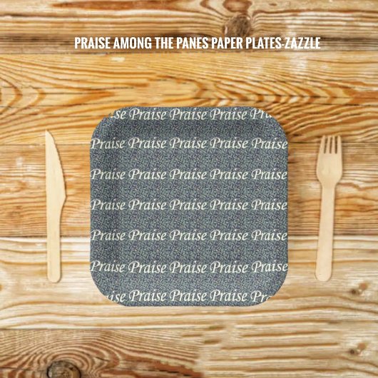 Lob unter den Pfoten Pappteller