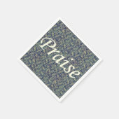 Lob unter den Pfoten Serviette (Ecke)