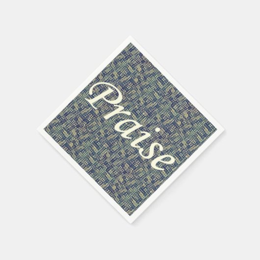 Lob unter den Pfoten Serviette (Ecke)