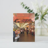 Loback Meat Co., Pike's Market, Seattle Postkarte (Stehend Vorderseite)