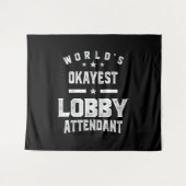 Lobby Attendant Job Title Gift Wandteppich (Vorderseite (Horizontal))