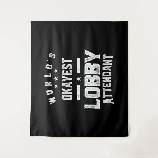 Lobby Attendant Job Title Gift Wandteppich (Vorderseite)