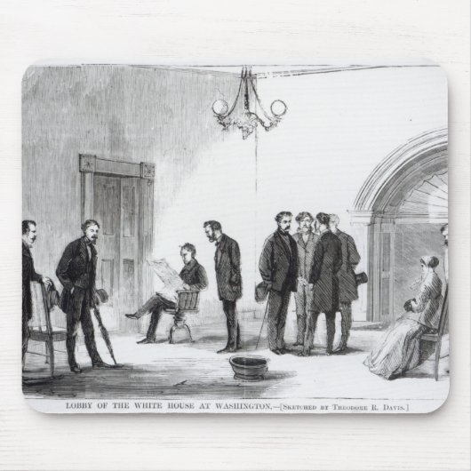 Lobby des Weißen Hauses in Washington Mousepad (Vorne)