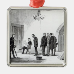 Lobby des Weißen Hauses in Washington Silbernes Ornament