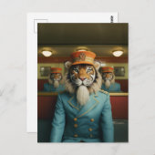 Lobby Tiger Postkarte (Vorne/Hinten)