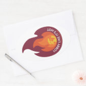 Lobby Wie es ist heiß - oval Aufkleber (Umschlag)