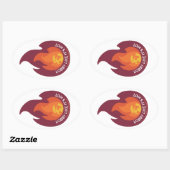 Lobby Wie es ist heiß - oval Aufkleber (Blatt)