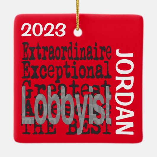 Lobbyist Extraordinär CUSTOM Keramikornament (Rückseite)