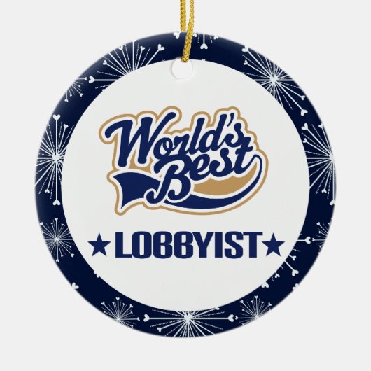 Lobbyist-Geschenk-Verzierung Keramik Ornament (Vorne)