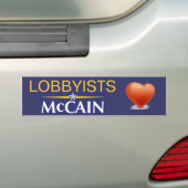 Lobbyist-Herz McCain Autoaufkleber (Auf Auto)