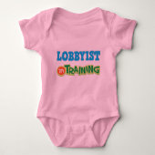 Lobbyist im Training (Zukunft) Baby Strampler (Vorderseite)