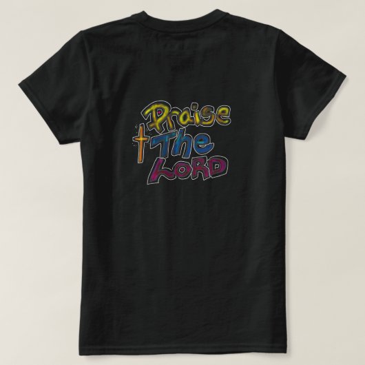 Lobe den Herrn Christliches T-Shirt (Design Rückseite)