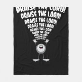 Lobe Den Herrn Emoji Fleecedecke (Vorderseite)
