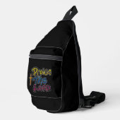 Lobe den HERRN schwarz  Crossbody Bag (Rechte Ecke)