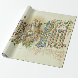 Lobe den Herrn Vintage Christliche Kunst Geschenkpapier