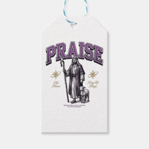 Lobe den König der Könige Vintage Gravur Shirt Geschenkanhänger