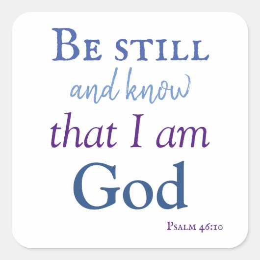 Lobe still und weiß quadratischer aufkleber (Vorderseite)