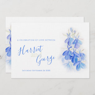 Lobelia Blumen Hochzeit Einladungen