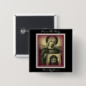 loben Sie das heilige Gesicht des Jesus Button (Vorne & Hinten)