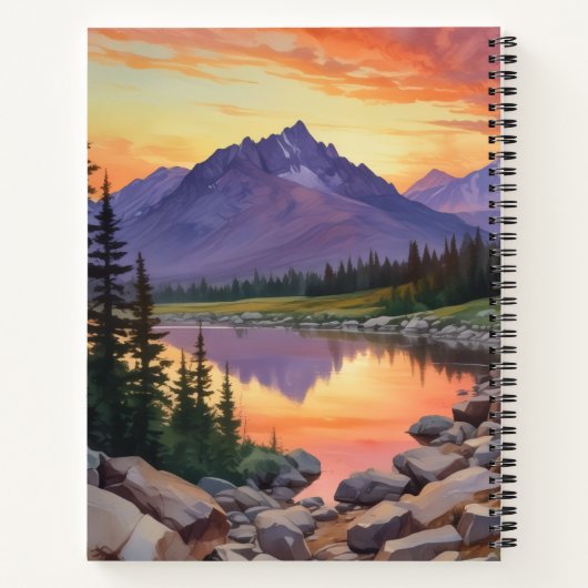 Lobo al Atardecer Notizblock (Rückseite)