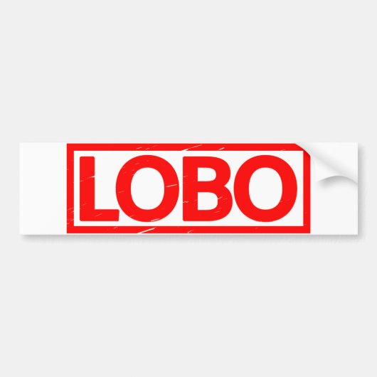 Lobo Briefmarke Autoaufkleber (Vorne)