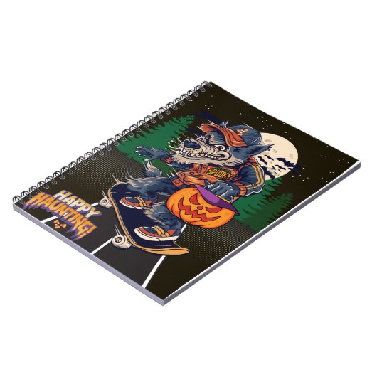 LOBO EN HALLOWEEN NOTIZBLOCK (Linke Seite)